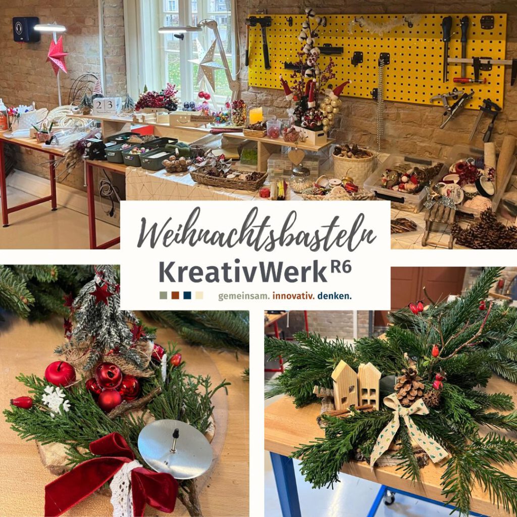 Weihnachtsbasteln im KreativWerkR6 in Hennigsdorf