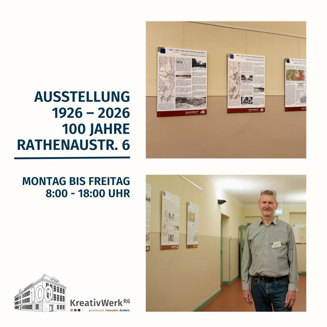 100 Jahre Rathenaustraße 6 Hennigsdorf – Ausstellung im KreativWerkR6, Klaus Euhausen, Steffi Rose