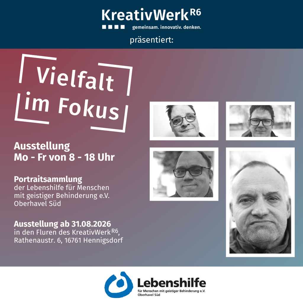 Ausstellung Vielfalt im Fokus im KreativWerkR6 in Hennigsdorf